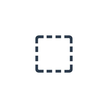 Seçilmiş dikdörtgen ve vektör işaretçisi. Stock Vektör illüstrasyonu