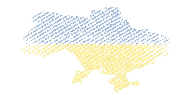 Ukraine Landkarte Aus Abstraktem Halbtonpunktmuster Vektorillustration — Stockvektor