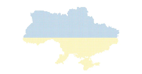 Ουκρανία Χώρα Χάρτη Από Αφηρημένη Μοτίβο Halftone Κουκκίδα Διανυσματική Απεικόνιση Διάνυσμα Αρχείου