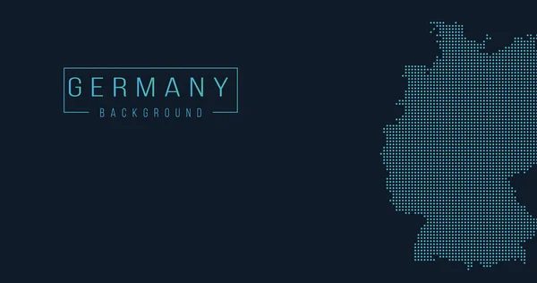 Duitsland Landkaart Backgraund Gemaakt Van Abstracte Halve Toon Punt Patroon — Stockvector