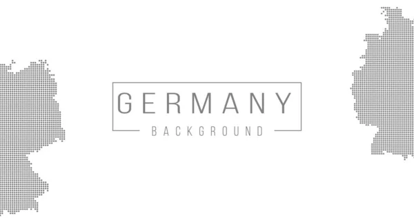 Γερμανία Χάρτη Της Χώρας Backgraund Κατασκευασμένο Από Αφηρημένη Halftone Μοτίβο — Διανυσματικό Αρχείο