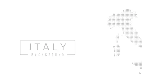 Italië Land Kaart Backgraund Gemaakt Van Halve Toon Stip Patroon — Stockvector