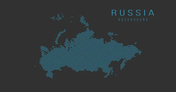 Ρωσία Χάρτη Χώρα Backgraund Κατασκευασμένο Από Halftone Μοτίβο Κουκκίδα Vector Royalty Free Διανύσματα Αρχείου