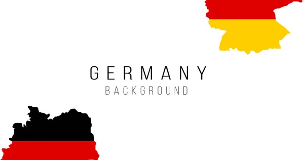 Γερμανία Φόντο Χάρτη Σημαία Σημαία Της Χώρας Μορφή Συνόρων Εικόνα — Διανυσματικό Αρχείο