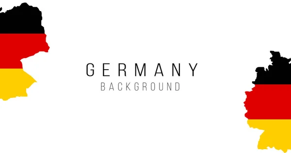 Γερμανία Φόντο Χάρτη Σημαία Σημαία Της Χώρας Μορφή Συνόρων Εικόνα — Διανυσματικό Αρχείο