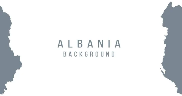 Albanien Karta Bakgrund Landet Form Gränser Illustration Lagervektor — Stock vektor