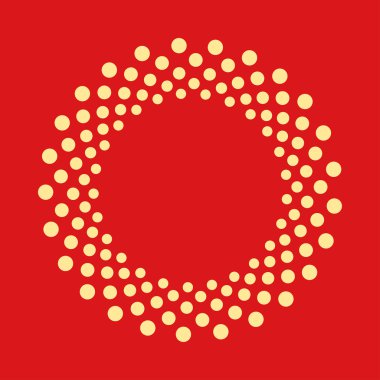 Şekil noktalı soyut. Vektör tasarım öğesi.