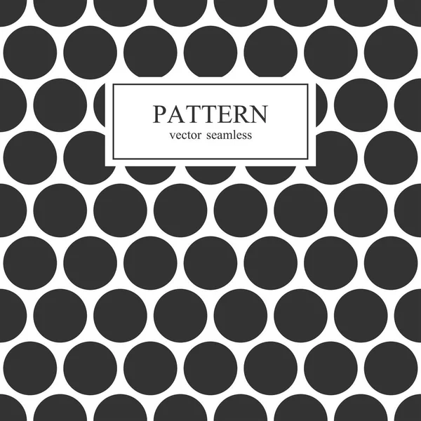Black dotted seamless geometric pattern. — Stock Vector