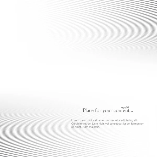 Copyspace rayé blanc . — Image vectorielle