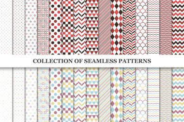 Collcetion geometrik Dikişsiz desen.