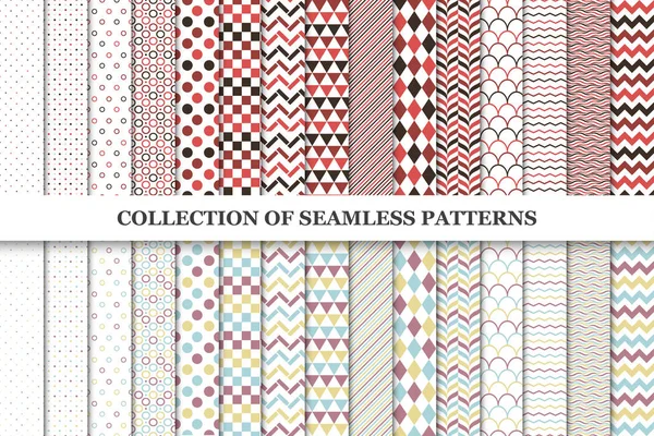 Recogida de patrones geométricos sin costura . — Archivo Imágenes Vectoriales