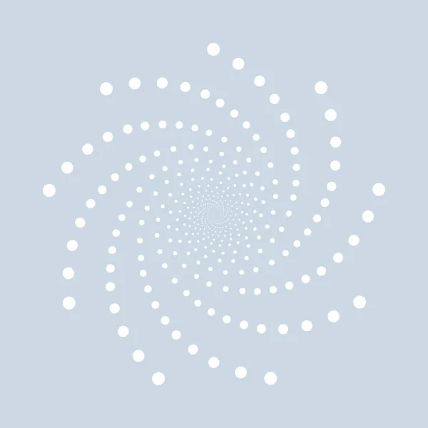 Forme pointillée blanche abstraite . — Image vectorielle