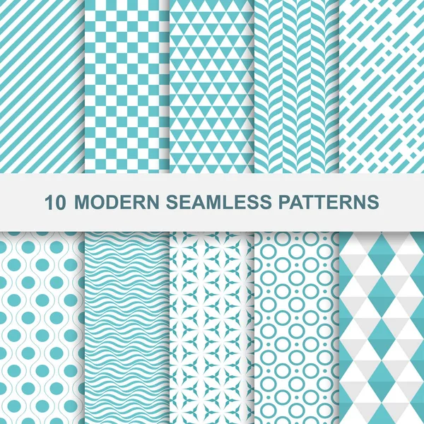 Modernos patrones geométricos sin costura — Archivo Imágenes Vectoriales