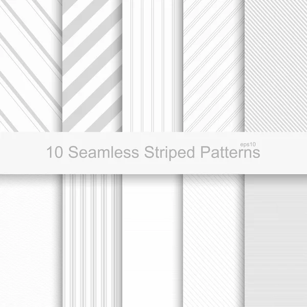Seamless striped patterns — Stock Vector