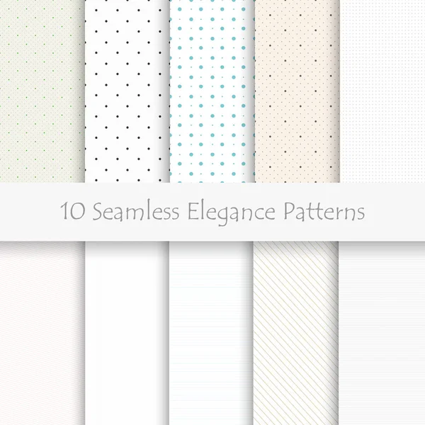 Set of seamless geometric pattern. — Stock Vector