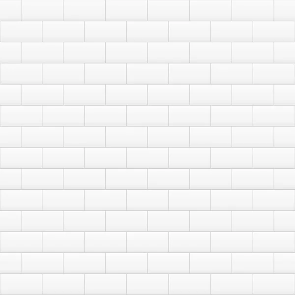 Белая кирпичная стена бесшовный фон . — стоковый вектор