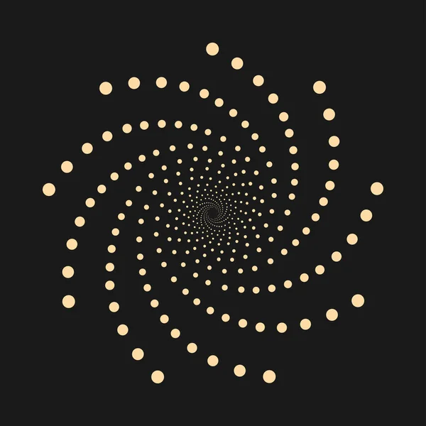 Forme pointillée abstraite - élément de conception vectorielle . — Image vectorielle