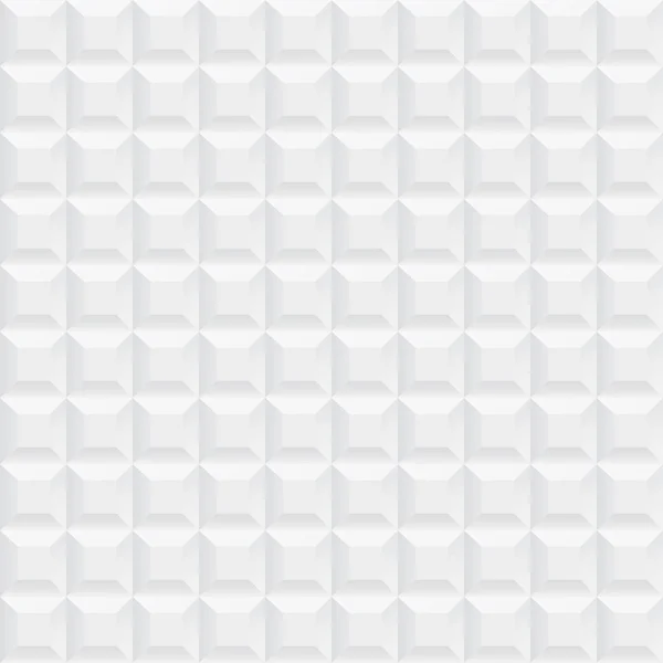 Witte keramische kubussen texture - naadloze. — Stockvector