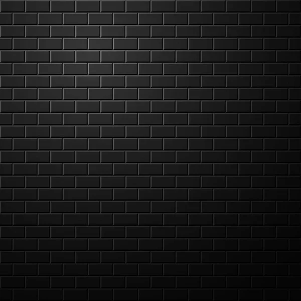 Tmavá cihelná zeď na pozadí. — Stockový vektor