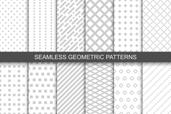 Geometrik Dikişsiz desen koleksiyonu. — Stok Vektör