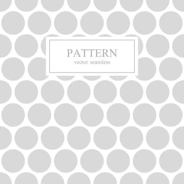 Weiß und grau gepunktete nahtlose geometrische Muster. — Stockvektor