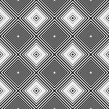 Siyah ve beyaz geometrik doku. Sorunsuz.