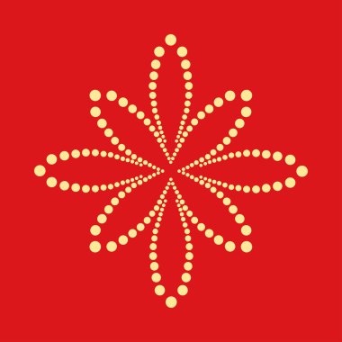 Şekil noktalı soyut. Vektör tasarım öğesi