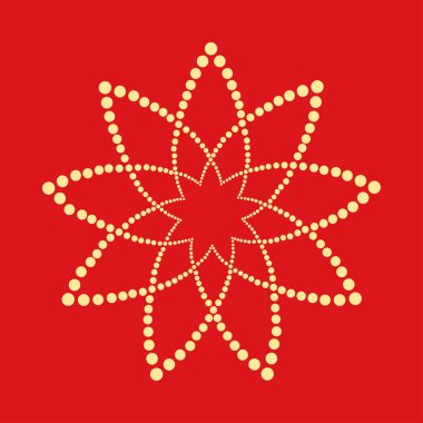 Şekil noktalı soyut. Vektör tasarım öğesi