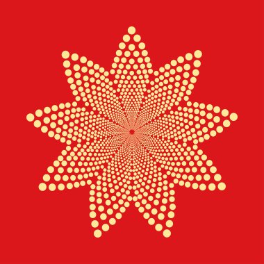 Şekil noktalı soyut. Vektör tasarım öğesi