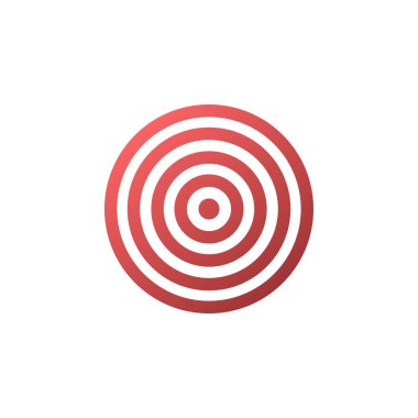 Hedef simgesini - vektör arka plan.