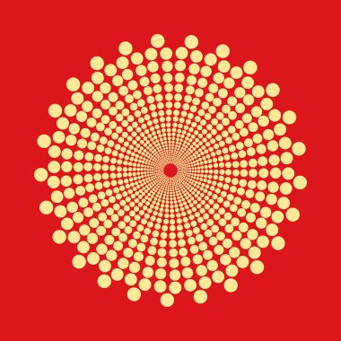 Şekil noktalı soyut. Vektör tasarım öğesi
