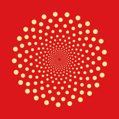 Şekil noktalı soyut. Vektör tasarım öğesi