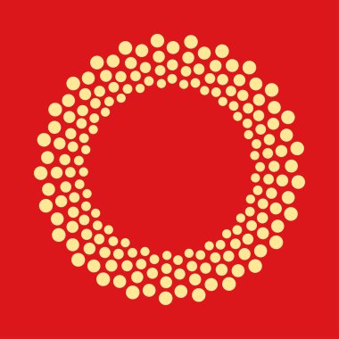 Şekil noktalı soyut. Vektör tasarım öğesi.