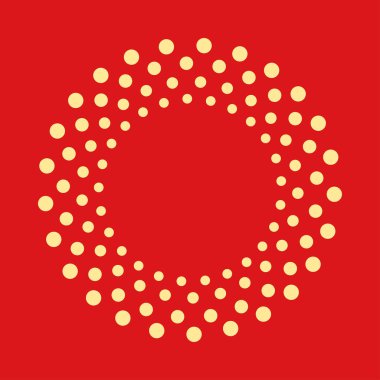 Şekil noktalı soyut. Vektör tasarım öğesi