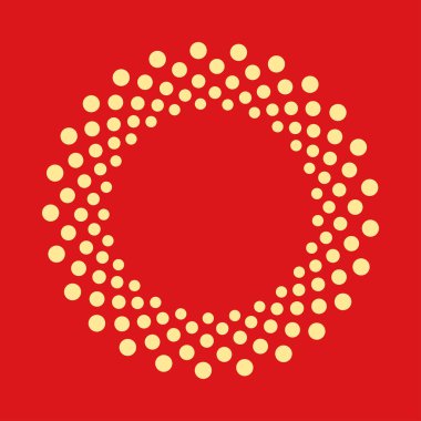 Şekil noktalı soyut. Vektör tasarım öğesi.