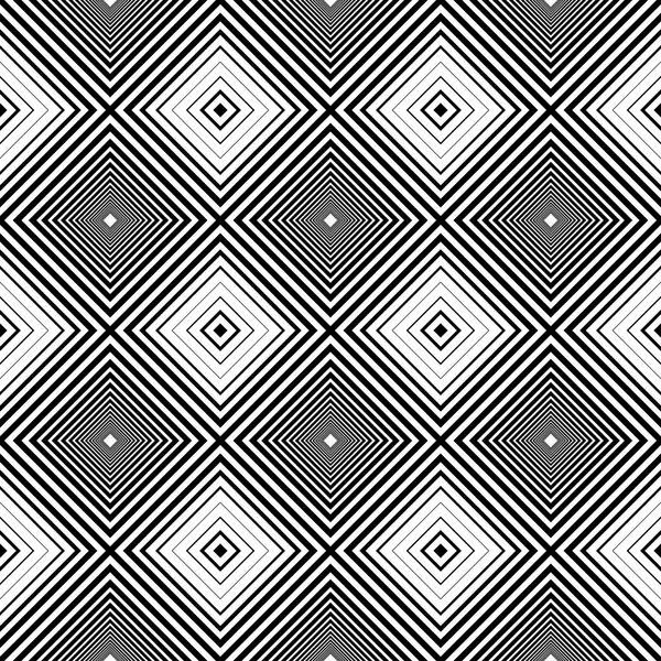 黒と白の幾何学的なテクスチャー。シームレスです. — ストックベクタ