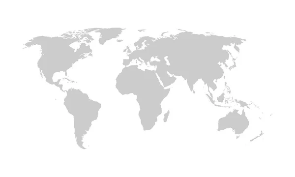 Carte du monde, vecteur . — Image vectorielle