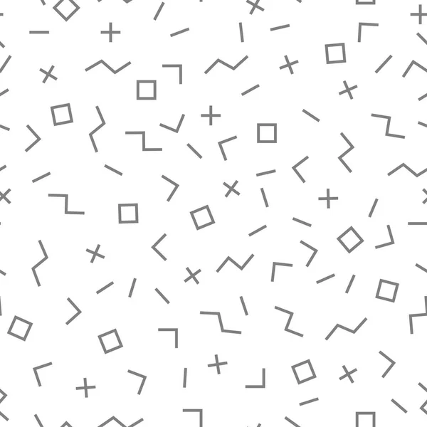 Vector mozaïek naadloze patroon met geometrische vormen. — Stockvector