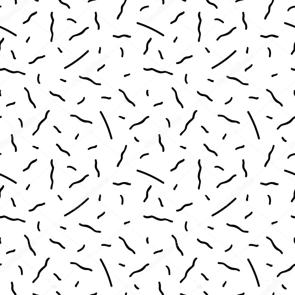 Retro memphis pattern - seamless background.