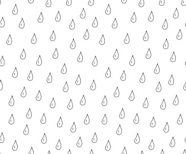 Damla el çekilmiş sorunsuz vektör desen.