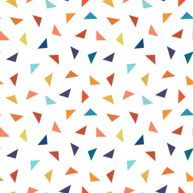 Renkli geometrik Dikişsiz desen üçgen elemanları ile.