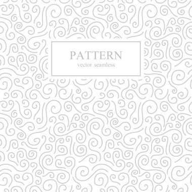 Eğri seamless modeli. Beyaz ve gri arka plan.