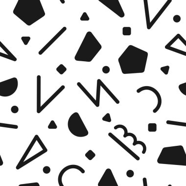 Retro memphis desen - sorunsuz arka plan.