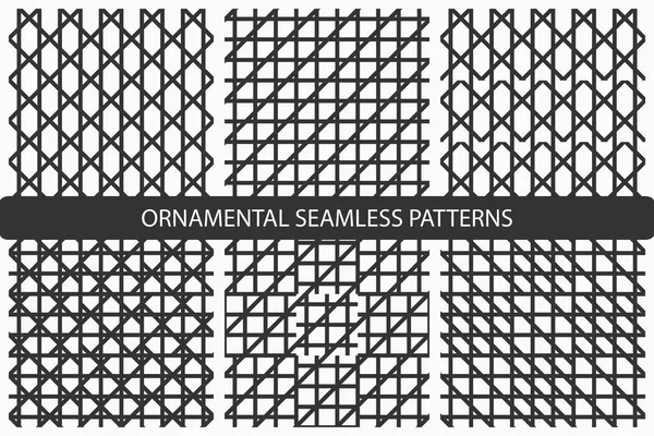 Rayas patrones geométricos sin costura . — Archivo Imágenes Vectoriales