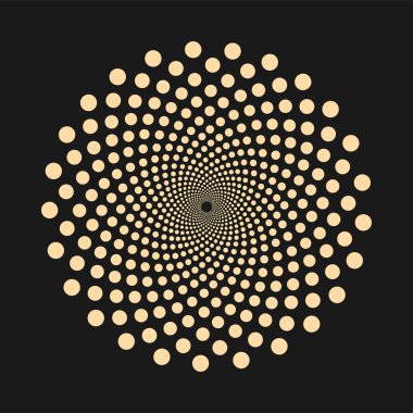 Şekil - vektör tasarım öğesi noktalı soyut.