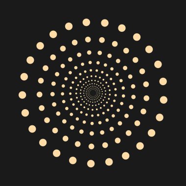 Şekil - vektör tasarım öğesi noktalı soyut.