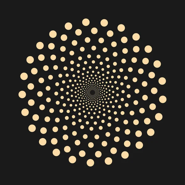 Şekil - vektör tasarım öğesi noktalı soyut.