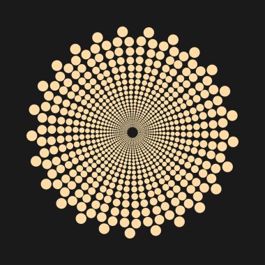 Şekil - vektör tasarım öğesi noktalı soyut.