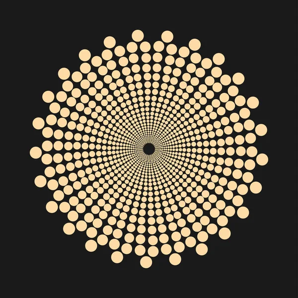 Şekil - vektör tasarım öğesi noktalı soyut.