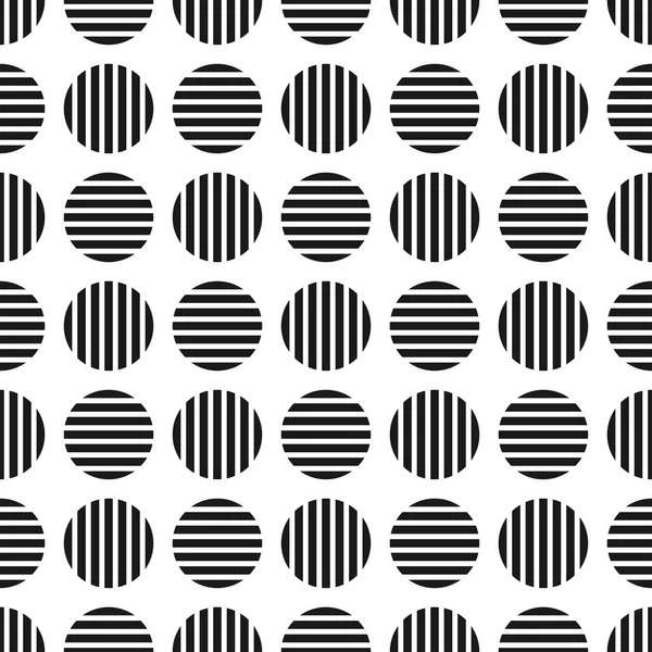 ドットの幾何学的な seamles パターン。ストライプ サークル - 無限の背景. — ストックベクタ
